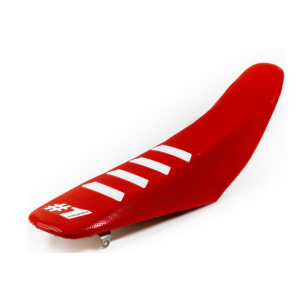 Onegripper tok – bordázott piros/fehér, nordicamoto.ro