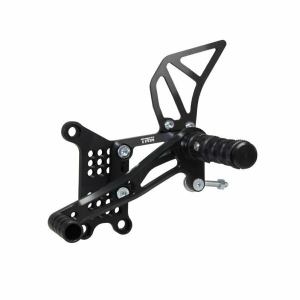Rearset/footrest Black, Red