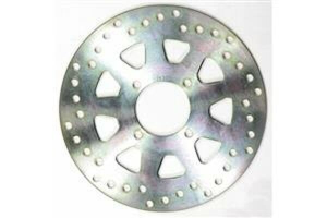 Round D-series Scooter Brake Rotor Silver, Stainless Steel