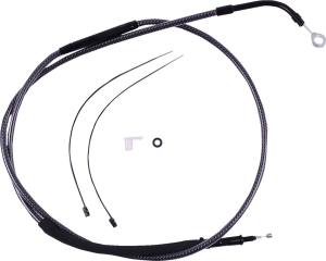 High-efficiency Polished Karbonfibr Clutch Cable Silver, 2, nordicamoto.ro