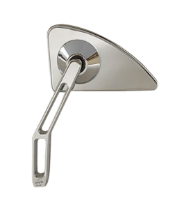 Mini Mirror W/v2 Cut-out Stem Silver, Chrome, 2, nordicamoto.ro