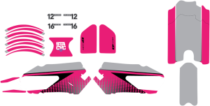 Stacyc Stability Cycle Graphics Kit Pink, 1, nordicamoto.ro