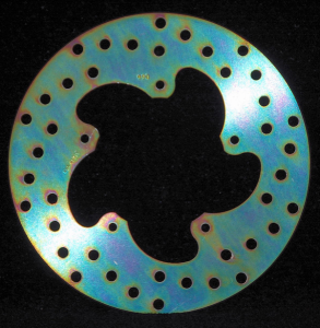 Round D-series Scooter Brake Rotor Silver, Stainless Steel, Zinc, 1, nordicamoto.ro
