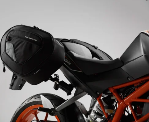 Blaze Saddlebag Set Black, Gray, 1, nordicamoto.ro