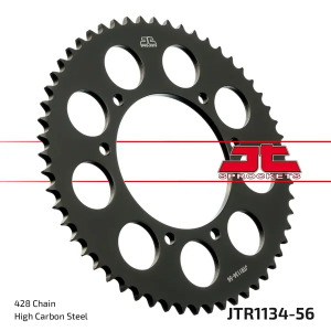 JT SPROCKETS hátsó lánckerék, fekete 