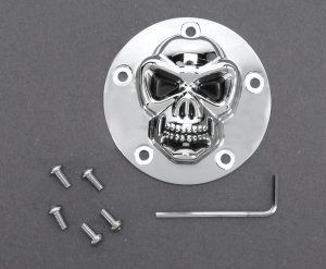 3-d Skull Points Cover Chrome, 1, nordicamoto.ro