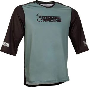 Moose Racing MTB 3/4-es póló, zöld/fekete