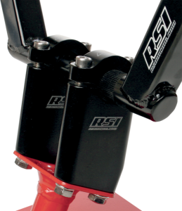 Angled Handlebar Risers Black