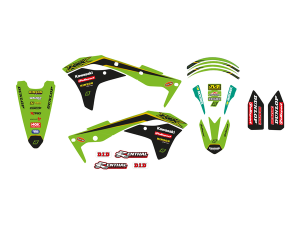 Blackbird Racing Replica Team Kawasaki 2020 Graphics Kit Green, Black, 1, nordicamoto.ro