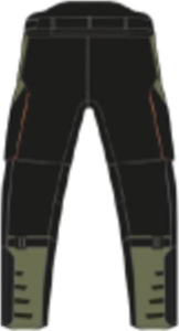 KTM TERRA ADVENTURE V3 nadrág, fekete/zöld