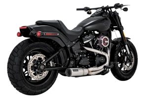 2-into-1 Hi-output Short Exhaust System Brushed, 1, nordicamoto.ro