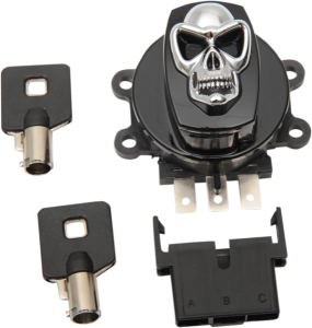 Skull Ignition Switch Black, 3, nordicamoto.ro