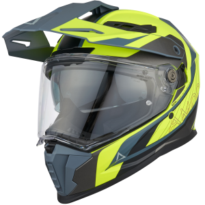 AMOQ AI100 Mojave motoros sisak, szürke/sárga, L méret, 3, nordicamoto.ro