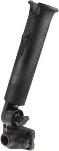 Ram Tough-tube Rod Holder With Bulkhead-flat Surface Base Black, 1, nordicamoto.ro