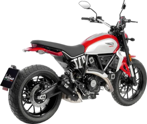 LeoVince LV-10 fekete slip-on kipufogórendszer a Ducati Scrambler 800-hoz, 4, nordicamoto.ro