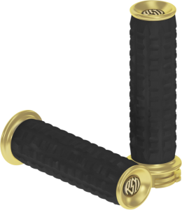 Traction Grips Black, Brass, 1, nordicamoto.ro