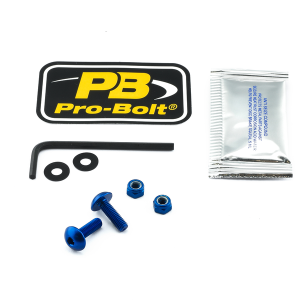 Screen Bolt Aluminium Blue