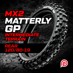 100/90-19 Plews Tyres MX 2 Matterly GP Medium hátsó gumiabroncs, nordicamoto.ro
