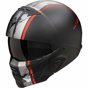 Casca moto SCORPION EXO-COMBAT II LORD Negru mat/Argintiu M, 1, nordicamoto.ro