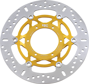 Md Series Pro-lite Contour X Brake Rotor Polished Steel, Yellow, 1, nordicamoto.ro