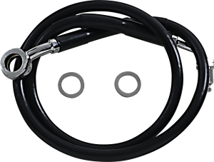 Extended Length Stainless Steel Brake Line Black, Vinyl Coated Oversize [+203 mm (8'')], 1, nordicamoto.ro