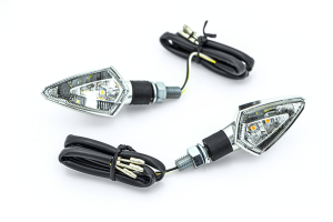 E-marked Smd Led Front Indicators With Front Position  Light Chrome, 3, nordicamoto.ro