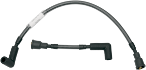 Braided Spark Plug Wire Black