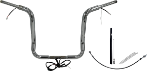 Plug & Play Ez Install 1-1/2(r) Round Top Handlebar Kit Silver, 2, nordicamoto.ro
