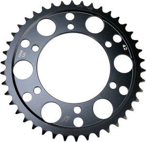 Lightweight Steel Sprocket Black, Zinc, 1, nordicamoto.ro
