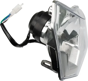 Headlight With Plastic Support Black, 2, nordicamoto.ro
