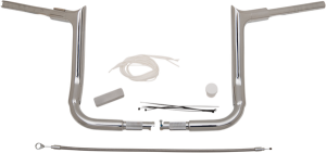 1-1/2(r) Ez Install Pointed Top Handlebar Kit Silver, 2, nordicamoto.ro