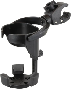 Kormányra szerelhető telefon-/GPS-tartó, Ram Level Cup With Tough-claw Black , nordicamoto.ro