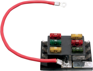 6-circuit Fuse Terminal Block Black, 1, nordicamoto.ro
