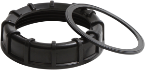 Fuel Pump Retaining Nut And Gasket Black