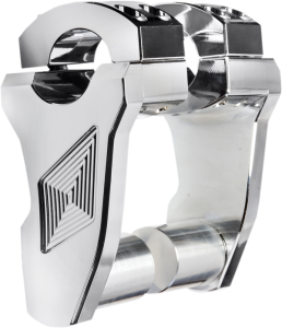 Patriot Series Pivoting Handlebar Riser Silver, 1, nordicamoto.ro