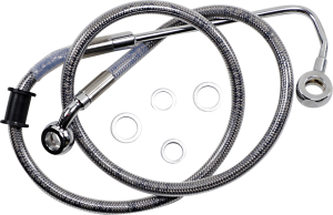 Stainless Steel Brake Line Kit Silver, Clear-coated, 1, nordicamoto.ro