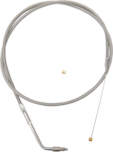 Stainless Braided Handlebar Throttle Cable Silver Standard, 1, nordicamoto.ro