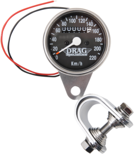 2.4(r) Mini Mechanical Speedometer Black