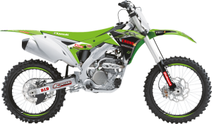 Graphic Kit With Seat Cover Replica Team Kawasaki H&f 2022 Green, Red, Black, 3, nordicamoto.ro