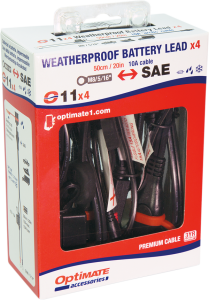 5/16(r) Eyelet Sae Battery Connection Leads Black, 2, nordicamoto.ro