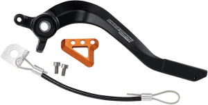 MOOSE RACING Brake Pedal Black, Orange, 1, nordicamoto.ro