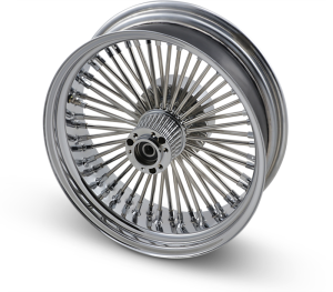 Wheel Assemblies Laced 50-spoke Rear Chrome Silver