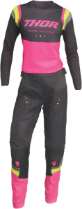 Pantaloni Dama Thor Pulse Rev Charcoal/Pink 13/14, 5, nordicamoto.ro