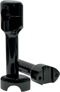 Hefty Handlebar Riser For 1-1/4(r) Handlebars Silver, 2, nordicamoto.ro