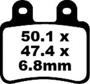 Sfa Series Organic Scooter Brake Pads