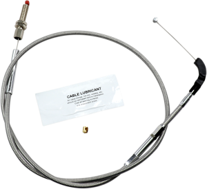 Stainless Steel Throttle/idle Cable For Street Silver Standard, 1, nordicamoto.ro