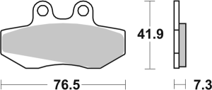 Ct Scooter Carbon Tech Organic Brake Pads, 2, nordicamoto.ro