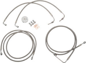 Stainless Steel Brake Line Kit Silver Standard, 1, nordicamoto.ro