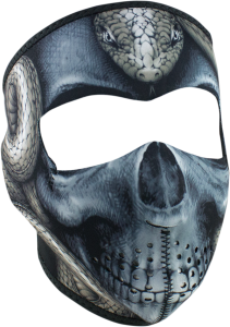 Full Mask Snake Skull Black, Blue, Gray, White