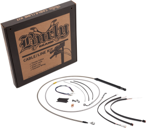 Handlebar Cable And Brake Line Kit For Burly Ape Handlebars Silver